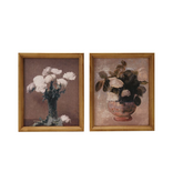 Creative Co-OP Wood Framed Vintage Reproduction Wall Décor, 2 Styles