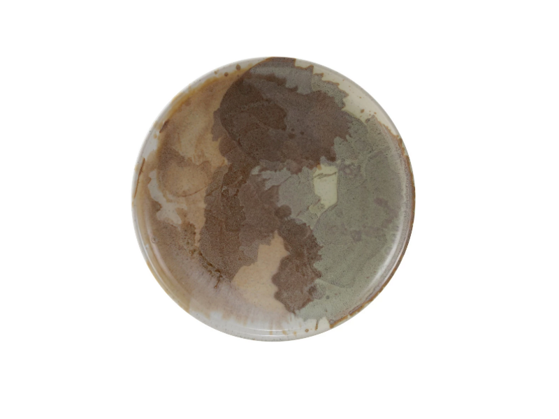 Creative Co-OP Stoneware Plate, Reactive Glaze