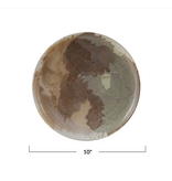 Creative Co-OP Stoneware Plate, Reactive Glaze