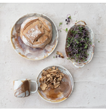 Creative Co-OP Stoneware Plate, Reactive Glaze