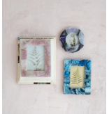 Creative Co-OP Agate Photo Frame, Pink 5x7