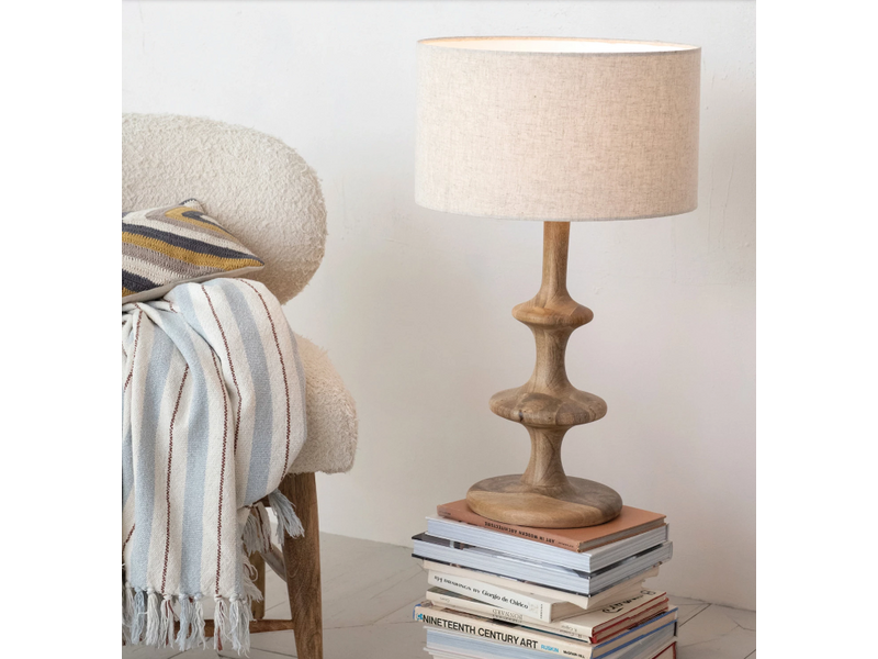 Creative Co-OP Woven Recycled Cotton Blend Striped Throw w/ Fringe, 60"x50"