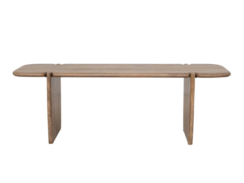Creative Co-OP Mango Wood Coffee Table, Bleached