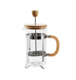 Creative Co-OP Glass & Stainless Steel French Press w/ Bamboo Lid & Handle, 20 oz.