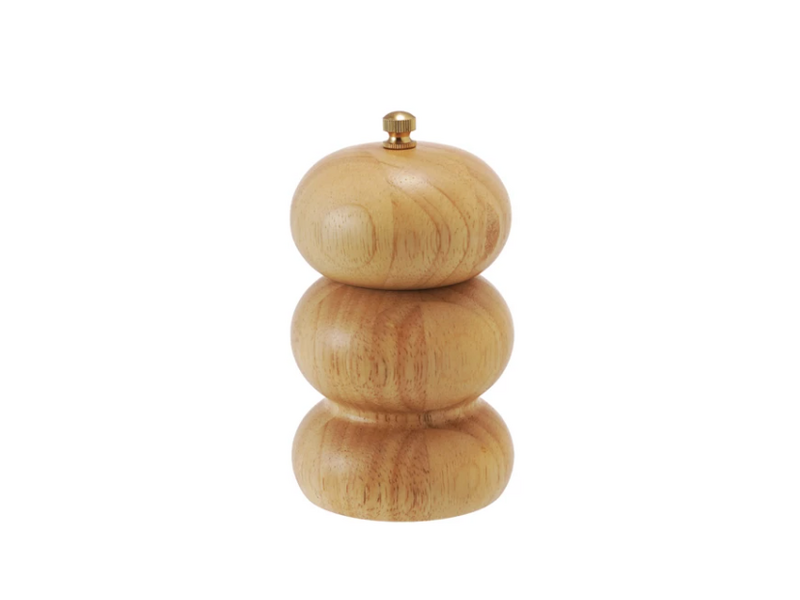 Creative Co-OP Rubberwood Salt/Pepper Mill, Natural
