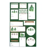 Graphique De France Green Trees Holiday Gift Labels