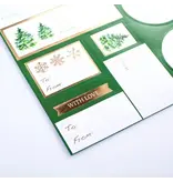 Graphique De France Green Trees Holiday Gift Labels