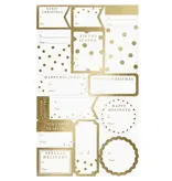 Graphique De France Modern Gold Holiday Gift Labels