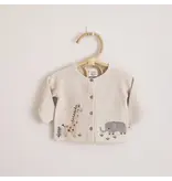 Viverano Organics Animal Safari Embroidered Cardigan