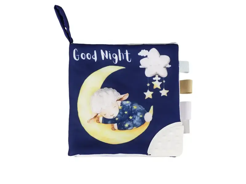 Ali + Oli Good Night – 10-Page Crinkle Cloth Book For Babies & Toddlers