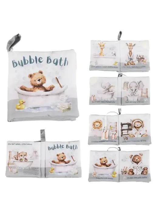 Bubble Bath – 10-Page Crinkle Cloth Book For Babies &