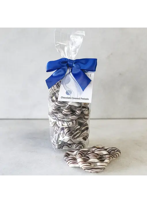 5oz White Chocolate Pretzels with Dark Chocolate Drizzle