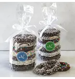 Maggie Lyons Chocolatiers 7pc Milk and White Chocolate Pretzels - Assorted Decorations