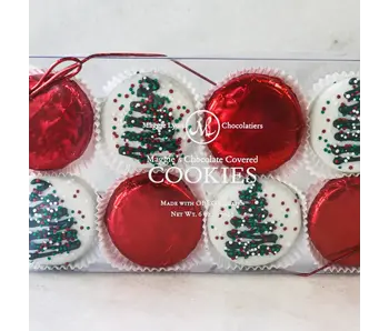 8pc Holiday Chocolate Covered Cookies - Christmas Tree