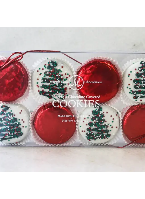 8pc Holiday Chocolate Covered Cookies - Christmas Tree