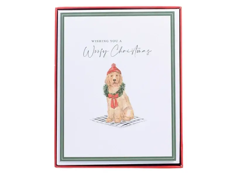 Graphique De France Watercolor Doodle Mid-Sized Holiday Boxed Card