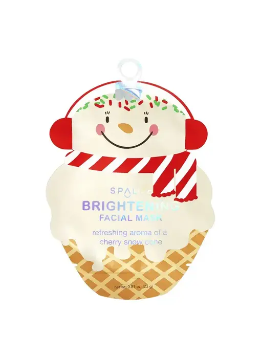 Candy Cane Sundae Christmas Holiday Brightening Facial Mask
