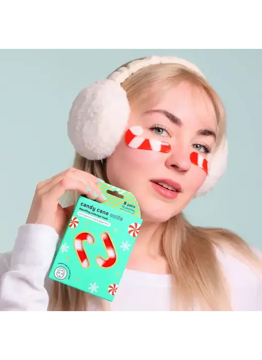 Christmas Holiday Candy Cane Cutie Depuffing Undereye Masks