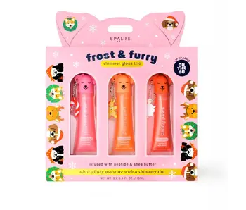 Christmas Holiday Frost & Furry Shimmer Gloss Trio