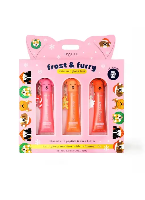 Christmas Holiday Frost & Furry Shimmer Gloss Trio