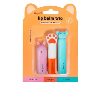 Moisturize & Smooth Lip Balm Trio Variety Pack - 3 Pk