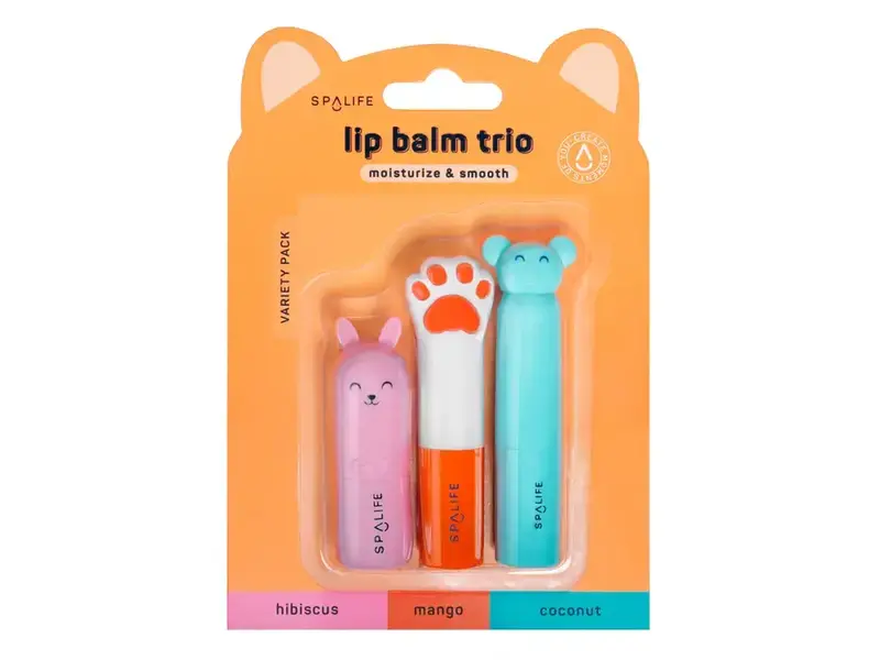 My Spa Life Moisturize & Smooth Lip Balm Trio Variety Pack - 3 Pk