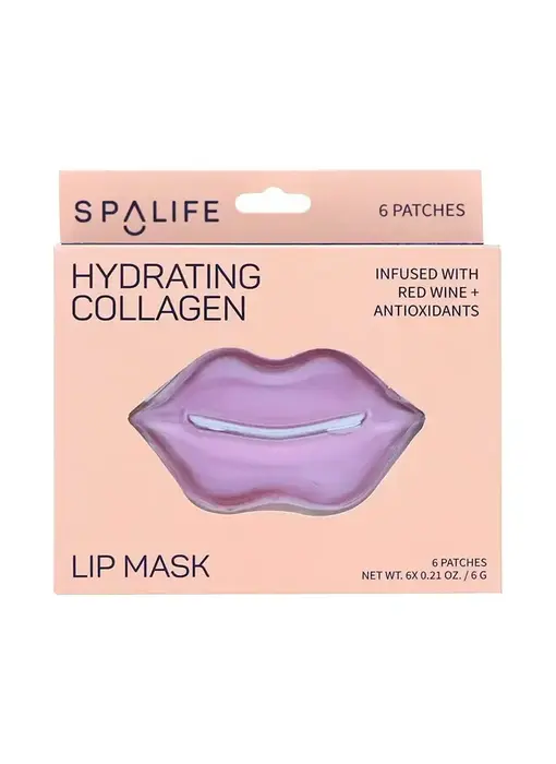 Hydrating Collagen & Red Wine Hydrogel Lip Masks - 8 Ct