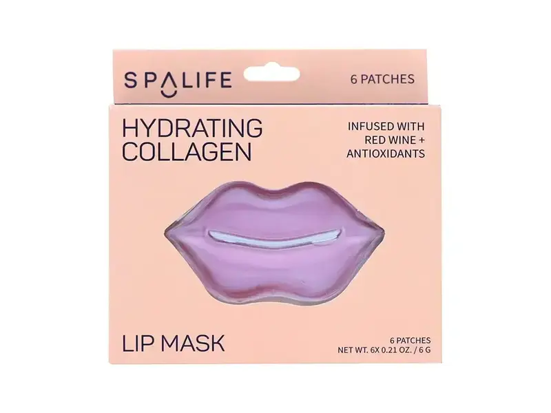 My Spa Life Hydrating Collagen & Red Wine Hydrogel Lip Masks - 8 Ct
