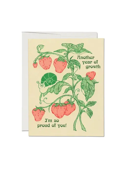 Another Year of Growth Birthday Greeting Card