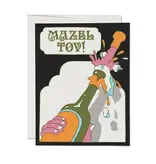 Red Cap Cards Mazel Tov Congratulations Greeting Card