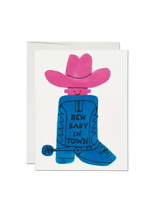 Boot Baby Greeting Card