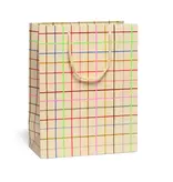 Red Cap Cards Color Grid Gift Bags Large