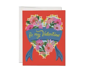 Daisy Heart Valentine Greeting Card