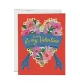 Red Cap Cards Daisy Heart Valentine Greeting Card