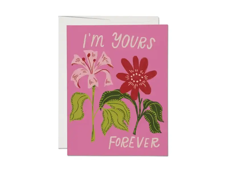 Red Cap Cards Yours Forever Greeting Card