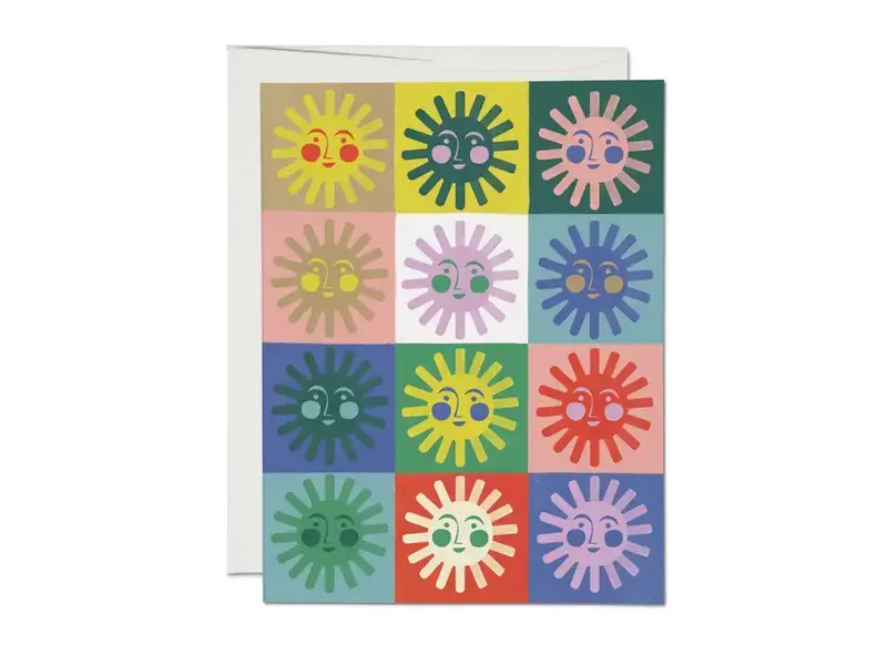 Red Cap Cards Little Suns Everyday Greeting Card