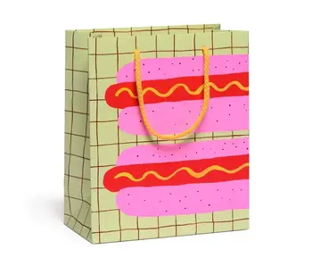 Neon Hot Dog Medium Gift Bag