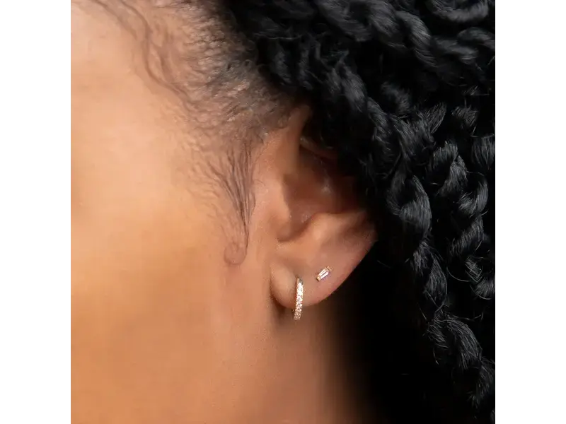 Ofina Jewelry Tiny Baguette Studs, GV