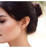 Ofina Jewelry Tiny Circle Studs, Sterling Silver