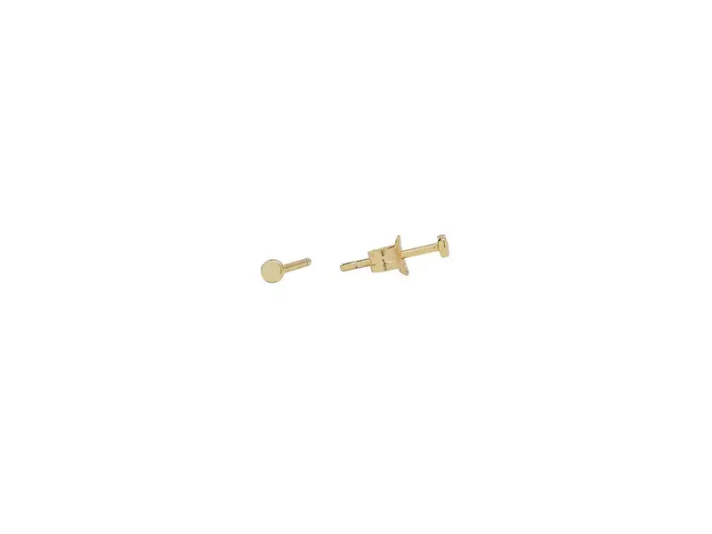 Ofina Jewelry Tiny Circle Studs, Gold Vermeil