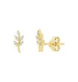 Ofina Jewelry Tiny CZ Vine Studs, GV