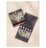 One & Only Paper Floral Illustrated Menorah Printed 10 Stem Matchbooks
