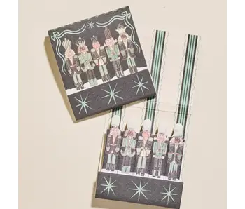 Green Nutcracker Printed 10 Stem Matchbooks