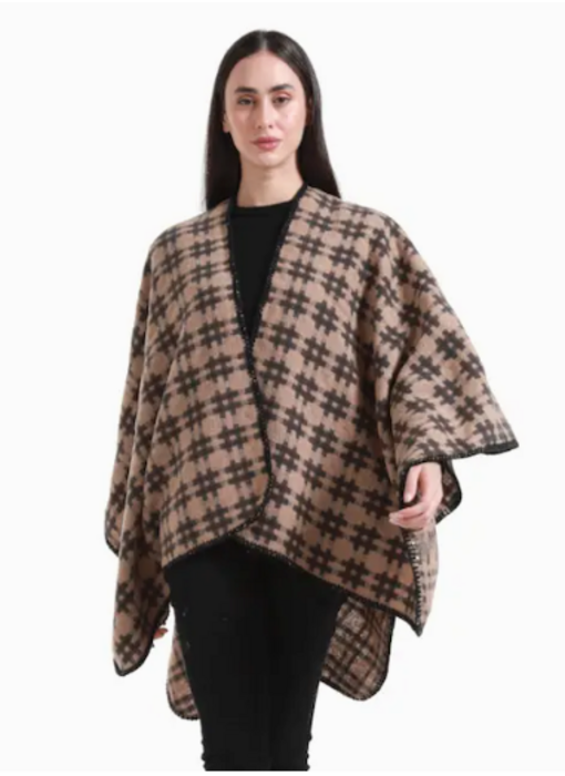 Lady Maura Ruana Cape - Khaki