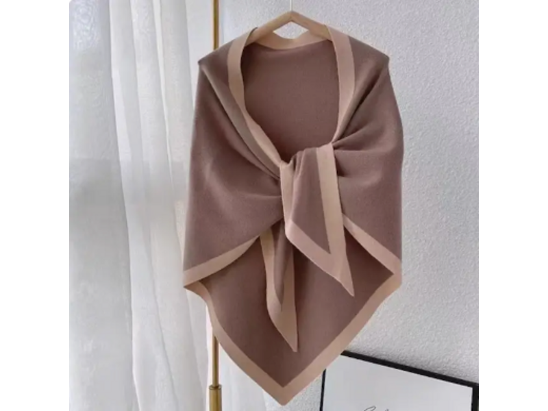 pretty persuasions Pointed Hem Short Wrap - Khaki