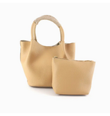 pretty persuasions Bucket Tote Tan