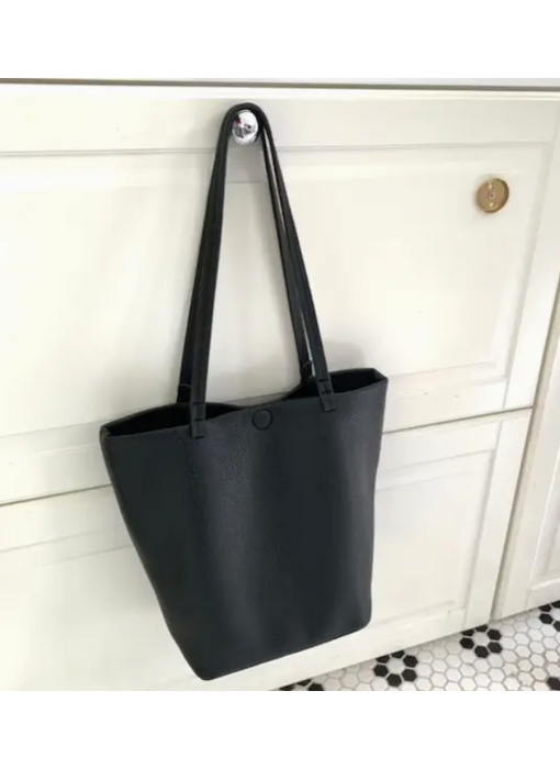 Tote Bag W/Cosmetic Pouch - Black