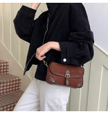 pretty persuasions Suede-Like Microfiber Leather Shoulder/Crossbody Bag - Coffee