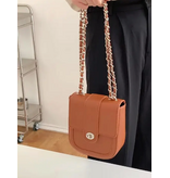 pretty persuasions Chain Strap Crossbody Bag - Brown