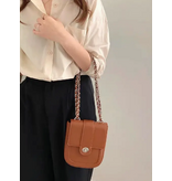 pretty persuasions Chain Strap Crossbody Bag - Brown